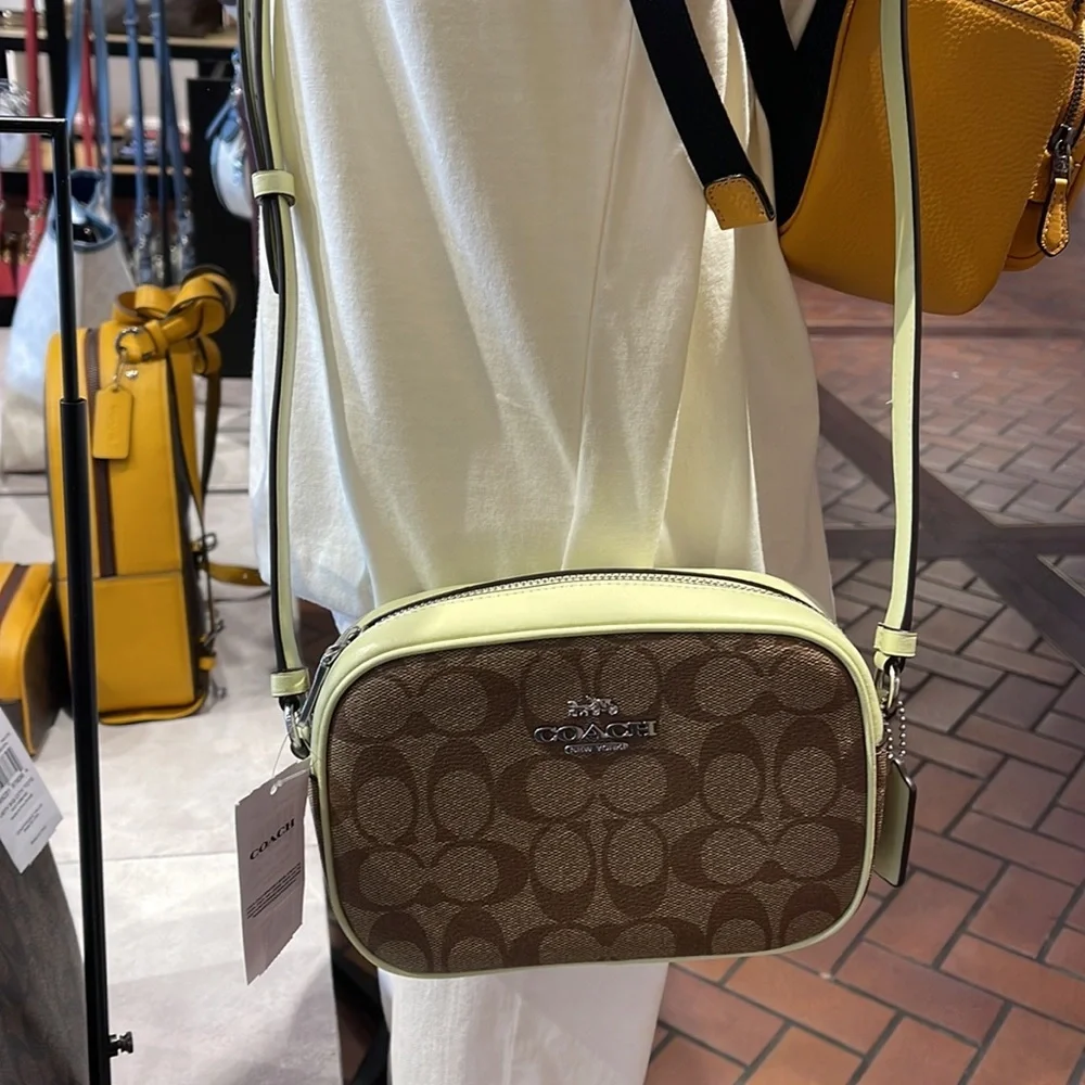 Coach Mini Jamie Camera Bag In Signature Canvas
SV/Khaki/Pale Lime - Picture 14 of 16